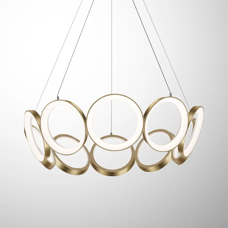 Simple Rings LED Chandelier Luxury Design Chandelier Living Room Decoration Replica Lamp Designer Suspension Light Fixtures
Simple Rings LED Chandelier Luxury Design Chandelier Living Room Decoration Replica Lamp Designer Suspension Light Fixtures
