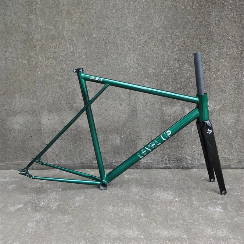 Fixed Gear Bike Frame CR-MO 4130 Material Carbon Fiber Front Fork Forward Tilt Design Single Speed Bicycle Fixie Cycling Parts
Fixed Gear Bike Frame CR-MO 4130 Material Carbon Fiber Front Fork Forward Tilt Design Single Speed Bicycle Fixie Cycling Parts