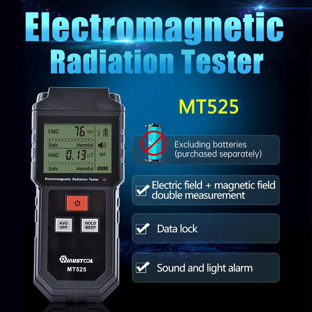 ET825 Handheld Digital Electromagnetic Radiation Tester Small Microwave Radiation Detector Home Electric Magnetic Field Meter
ET825 Handheld Digital Electromagnetic Radiation Tester Small Microwave Radiation Detector Home Electric Magnetic Field Meter
