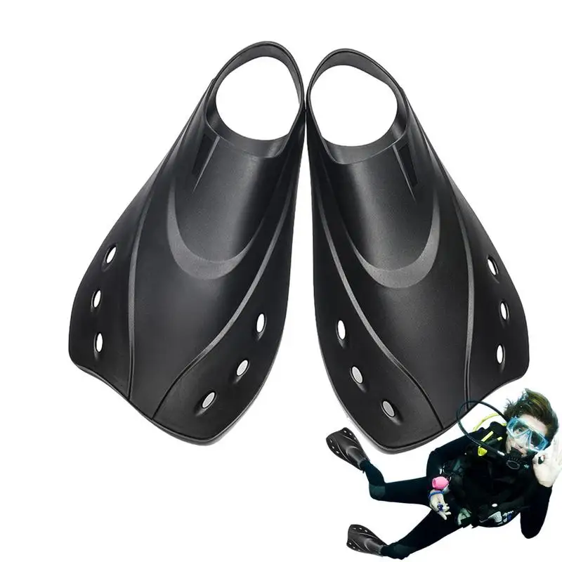 

Swimming Fin Short Swim Fins Compact Short Flippers Swimming Training Fins Ergonomic Comfortable Swim And Diving Fins For