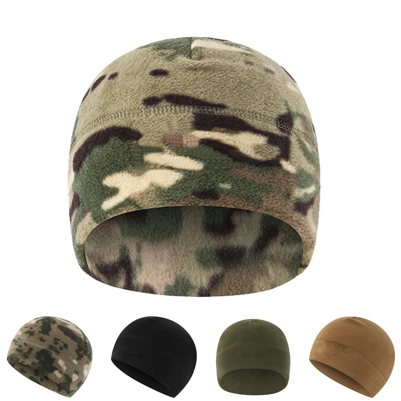 

Military Camouflage Army Bonnet Hats Casual Bike Cycling Running Jogging Skiing Soft Hat for Women Men Winter Warm Beanies Cap