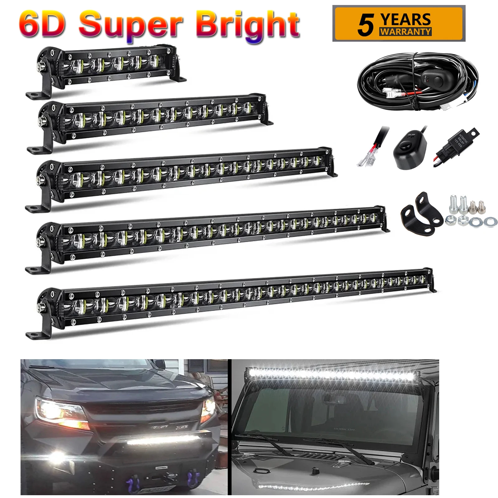 

Super Bright 6D LED Light Bar Offroad Combo 8-50inch Work Fog Driving For Lada Truck 4x4 SUV ATV Niva 12V 24V Auto Driving Light