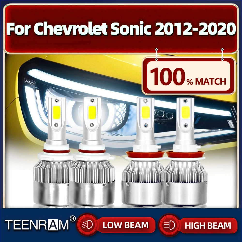 Turbo Car Lights 40000LM Auto Lamps 6000K 12V LED Headlight Bulbs For Chevrolet Sonic 2012-2014 2015 2016 2017 2018 2019 2020
Turbo Car Lights 40000LM Auto Lamps 6000K 12V LED Headlight Bulbs For Chevrolet Sonic 2012-2014 2015 2016 2017 2018 2019 2020