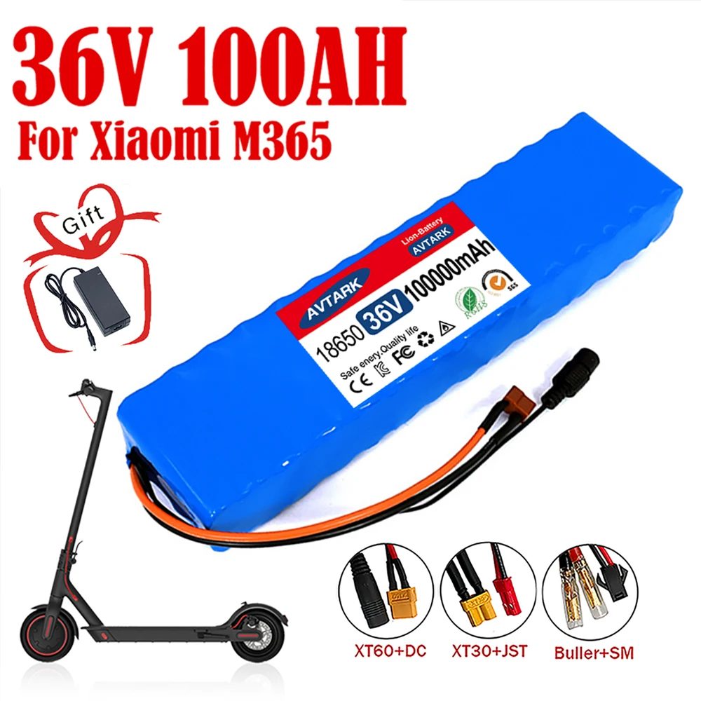 NEW 10S3P 36V 100Ah Battery ebike Battery Pack 18650 Li-ion Batteries 1000W For High Power Electric Scooter Motorcycle Scooter
NEW 10S3P 36V 100Ah Battery ebike Battery Pack 18650 Li-ion Batteries 1000W For High Power Electric Scooter Motorcycle Scooter