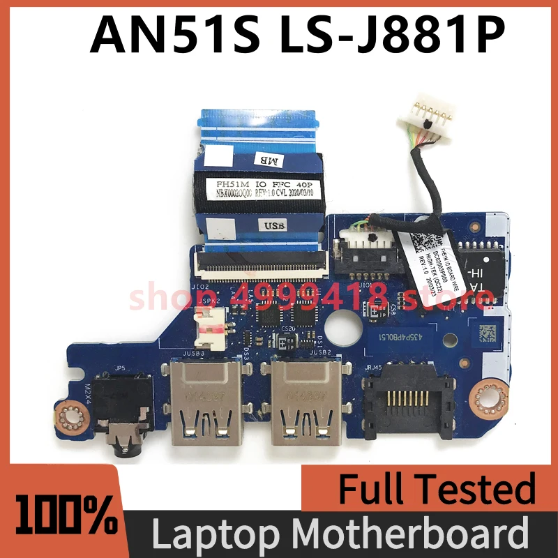 

LS-J881P Free Shipping High Quality FOR ACER AN51S USB Board VAUAO Cable 100% Full Tested Working Well