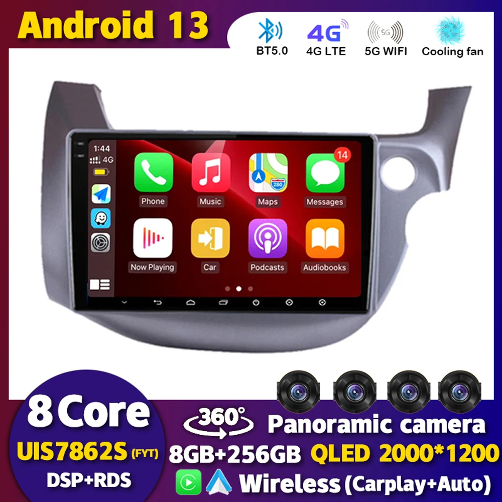 Android 13 Carplay Car Radio For HONDA FIT JAZZ 2007 2008 2009 2010 2011 2012 2013 Multimedia Video Player GPS Stereo Head Unit
Android 13 Carplay Car Radio For HONDA FIT JAZZ 2007 2008 2009 2010 2011 2012 2013 Multimedia Video Player GPS Stereo Head Unit