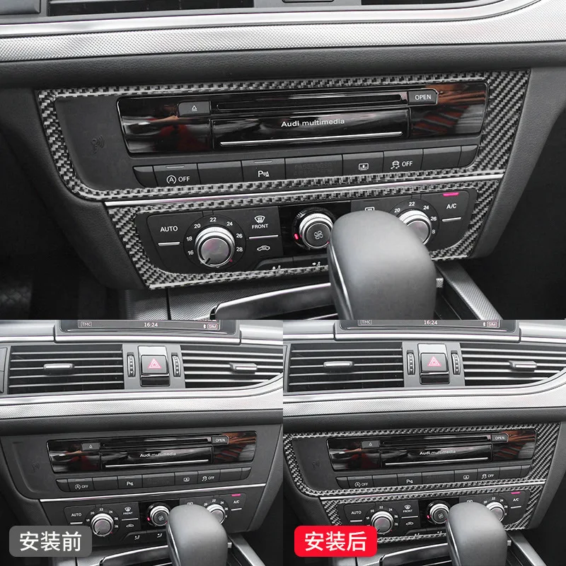 FOR Audi 12-18 A6L Modifying the central control button panel Decorative stickers A6L Carbon fiber pattern Interior
FOR Audi 12-18 A6L Modifying the central control button panel Decorative stickers A6L Carbon fiber pattern Interior