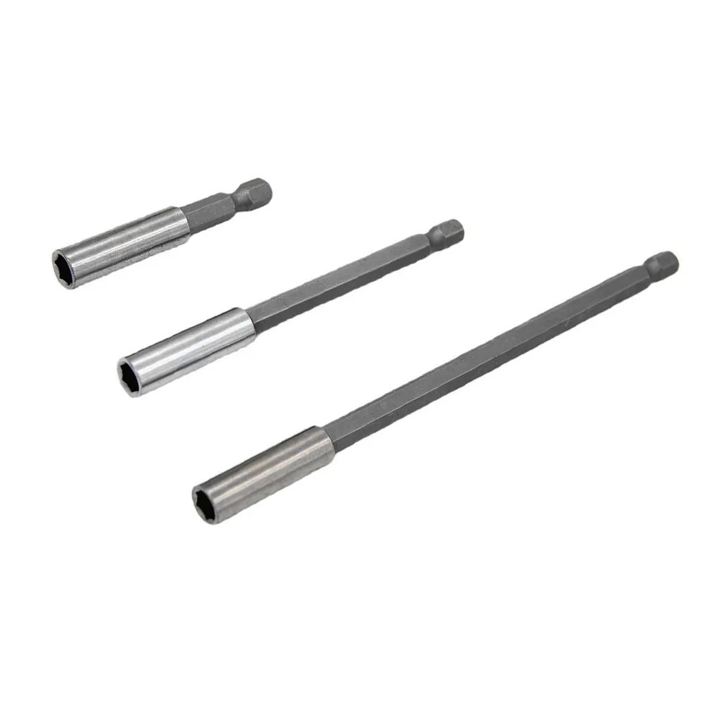 Durable Bit Holder Socket 1/4 Hex Power Tools 3PCS 60/100/150mm Carbon Steel Drill For Electric Screwdriver Gray
Durable Bit Holder Socket 1/4 Hex Power Tools 3PCS 60/100/150mm Carbon Steel Drill For Electric Screwdriver Gray