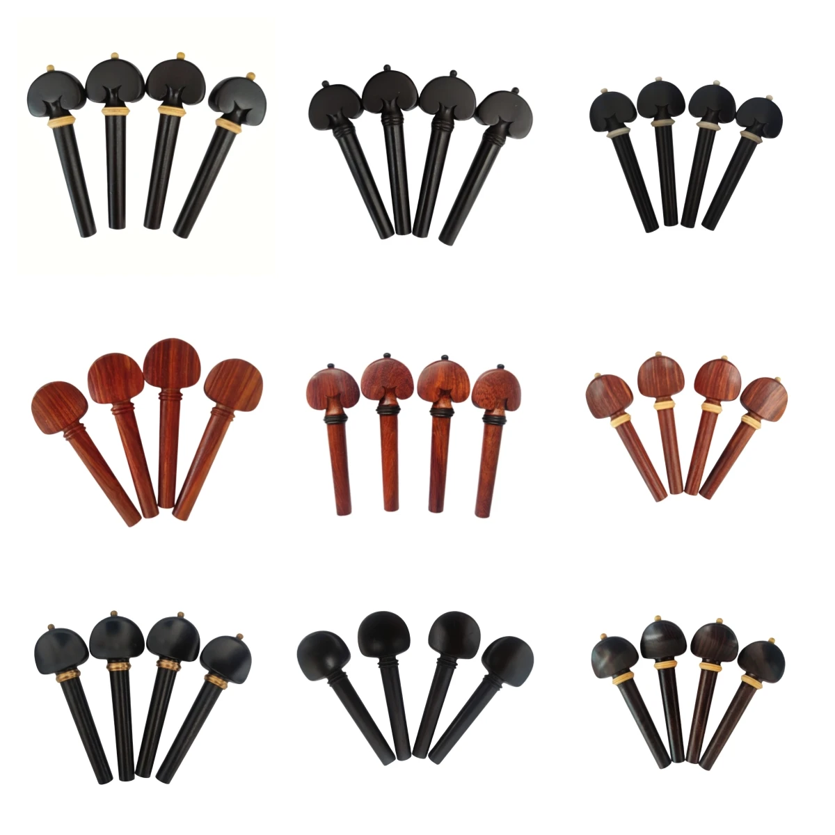20pcs high quality Ebony Violin Tuning Pegs knobs 4/4 size, violin parts accessories
20pcs high quality Ebony Violin Tuning Pegs knobs 4/4 size, violin parts accessories