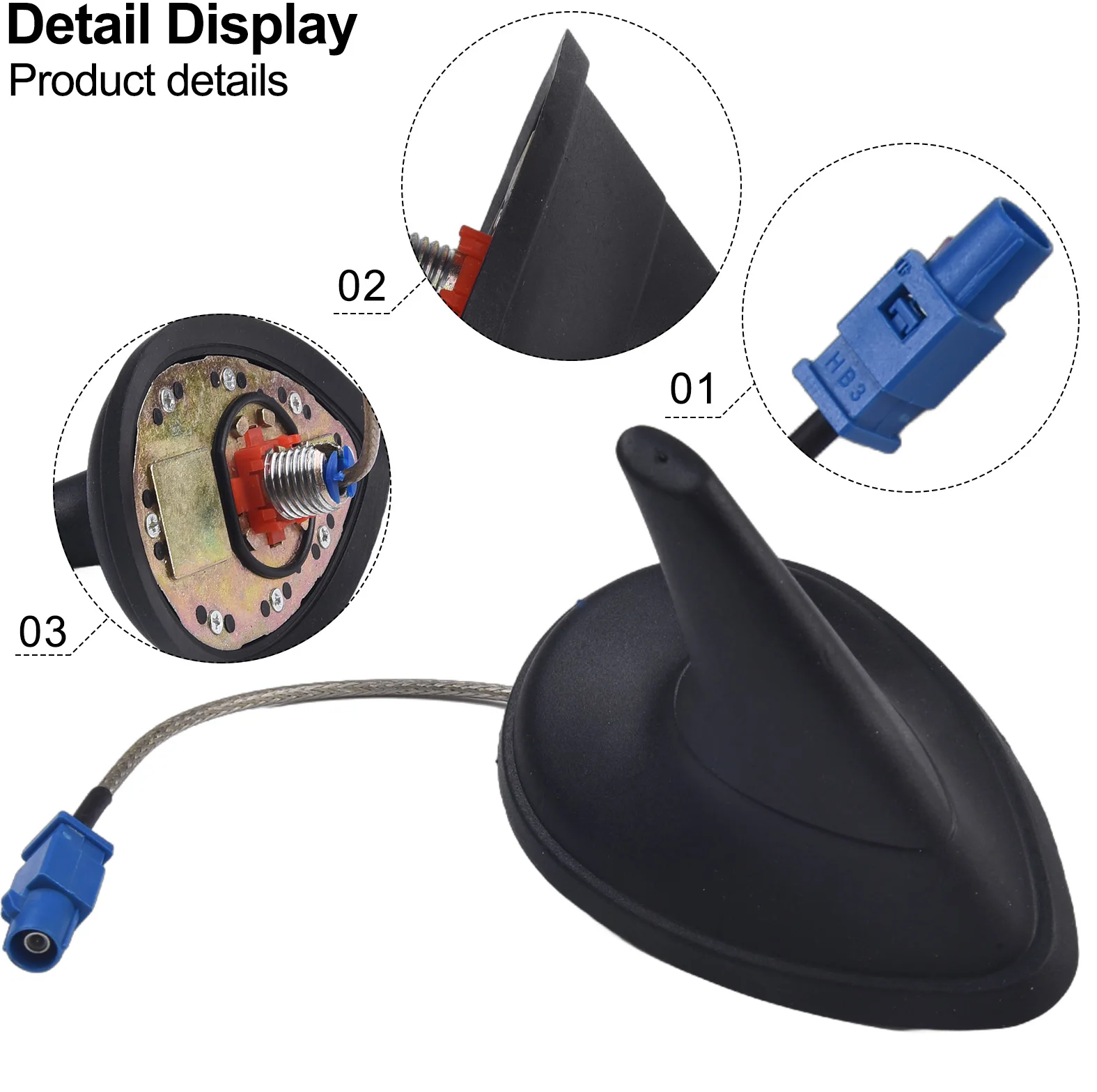 For Shark Fin Sat Nav Antenna For Saab 9-3 03-12 & 9-5 98-09 All Models With Satellite Navigation 12762120, 12792066, 12805063,
For Shark Fin Sat Nav Antenna For Saab 9-3 03-12 & 9-5 98-09 All Models With Satellite Navigation 12762120, 12792066, 12805063,