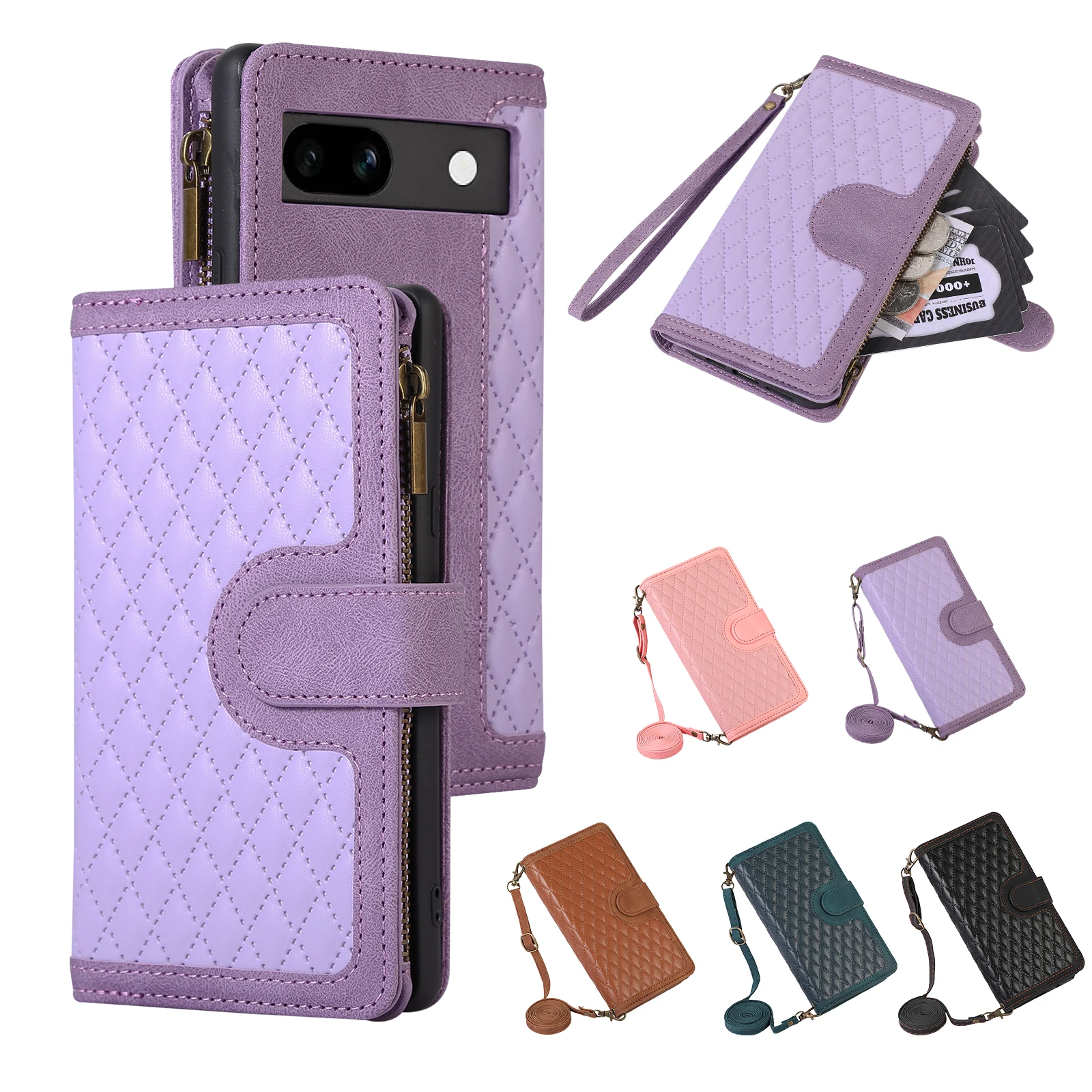 Wallet Leather Cards Solt Crossbody Phone Case for Google Pixel 8 8Pro 7 6 5 Pro 7A 5A 7Pro 6Pro Lanyard Strap Bag Purse Cover
Wallet Leather Cards Solt Crossbody Phone Case for Google Pixel 8 8Pro 7 6 5 Pro 7A 5A 7Pro 6Pro Lanyard Strap Bag Purse Cover