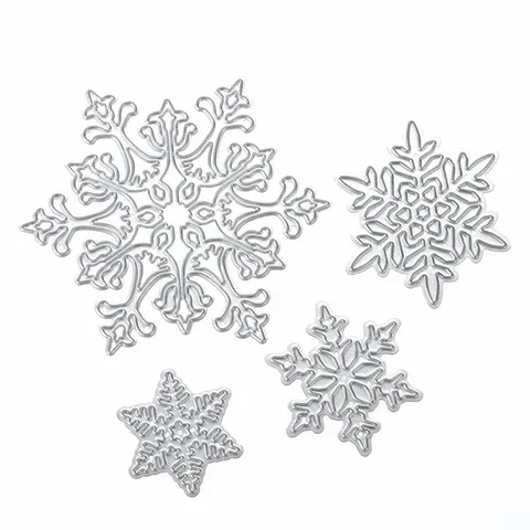 4 pieces/set Metal Snowflake Cutting Dies Stencils for Scrapbooking Album Stamp Paper Card Embossing
4 pieces/set Metal Snowflake Cutting Dies Stencils for Scrapbooking Album Stamp Paper Card Embossing