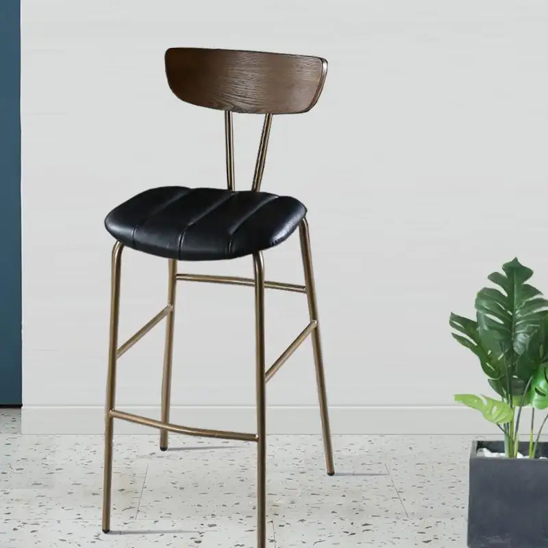 Modern minimalist high chair, high stool, bar chair backrest, light luxury bar chair, household high stool
Modern minimalist high chair, high stool, bar chair backrest, light luxury bar chair, household high stool