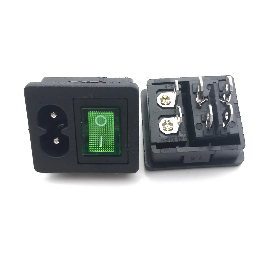 10PCS 250V household appliances Red Rocker Switch Fused C8 Inlet AC Power Socket Fuse Switch Connector 2pin Plug Male Connector
10PCS 250V household appliances Red Rocker Switch Fused C8 Inlet AC Power Socket Fuse Switch Connector 2pin Plug Male Connector