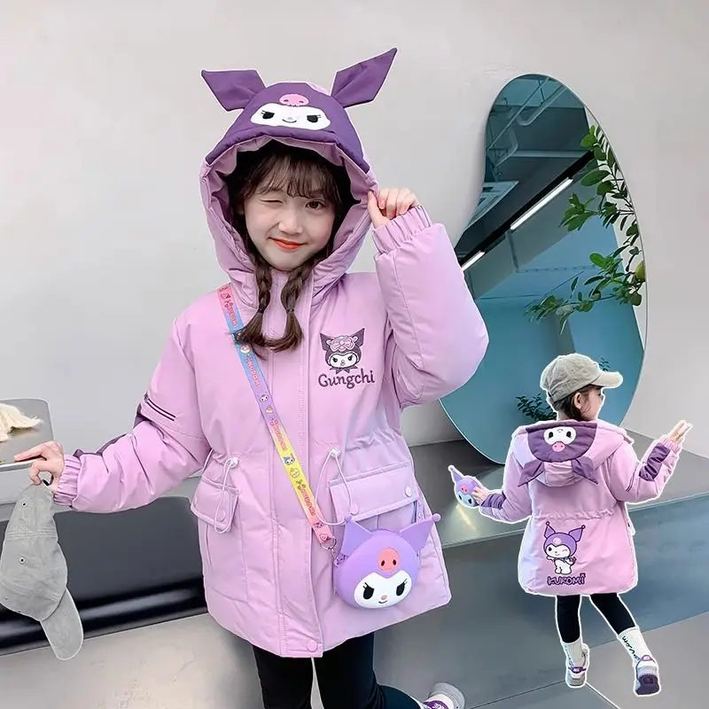 Sanrio Kuromi Anime Children Winter Velvet Cotton Coat Cartoon Girl Comfortable Warm Cold Resistant Thickened Coat Winter Coat
Sanrio Kuromi Anime Children Winter Velvet Cotton Coat Cartoon Girl Comfortable Warm Cold Resistant Thickened Coat Winter Coat