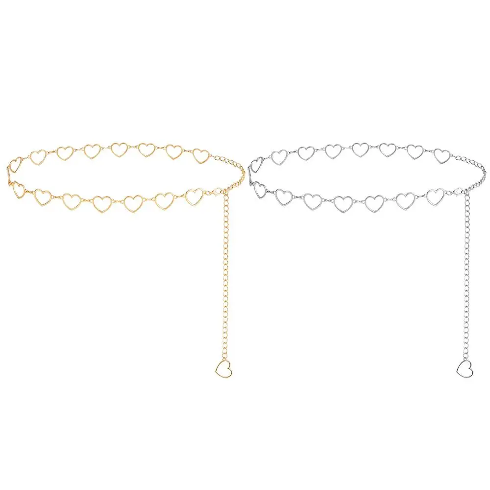 Heart Decor Chain Belt for Women Gold/Silver Adjustable Metal Waist Chain Belt Decorated Waist Belt for Dresses/Jeans/Sweater
Heart Decor Chain Belt for Women Gold/Silver Adjustable Metal Waist Chain Belt Decorated Waist Belt for Dresses/Jeans/Sweater