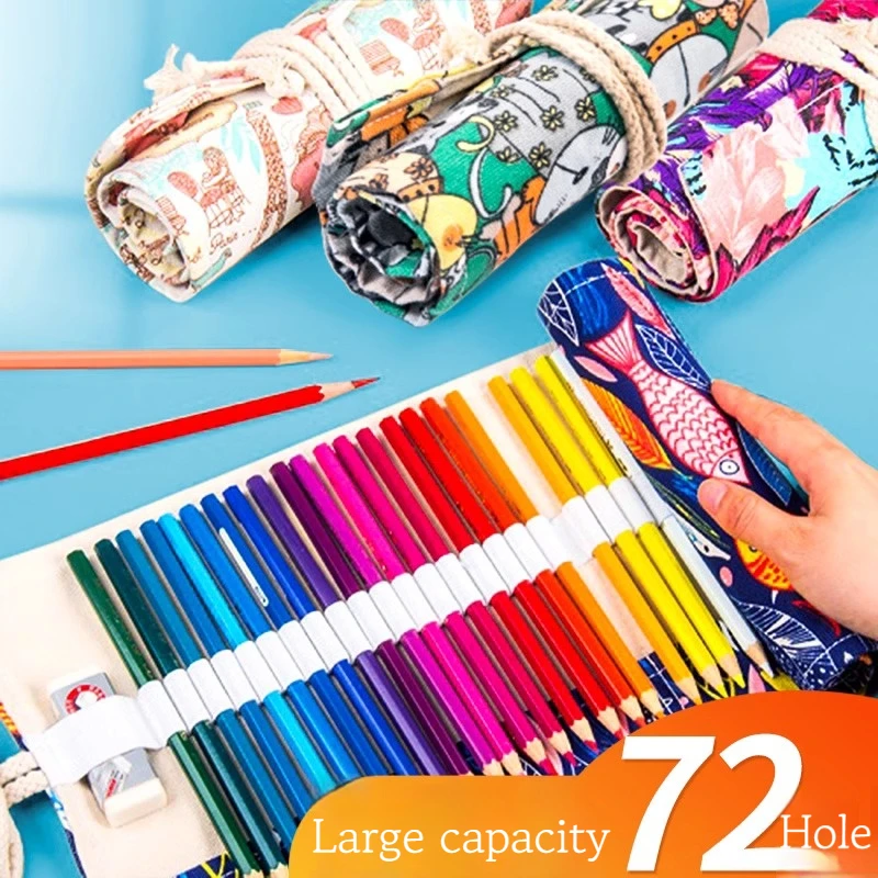 Borrence 72 Holes Pencil Case Large Capacity Kawaii Pen Storage Bag Stationery Back School Office Supplies pen curtain painting
Borrence 72 Holes Pencil Case Large Capacity Kawaii Pen Storage Bag Stationery Back School Office Supplies pen curtain painting