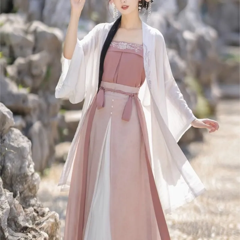 Original Song Hanfu Costume Female Improved Han Elements New Chinese Style Beizi Three-fold skirt Ancient Costume Spring Autumn
Original Song Hanfu Costume Female Improved Han Elements New Chinese Style Beizi Three-fold skirt Ancient Costume Spring Autumn