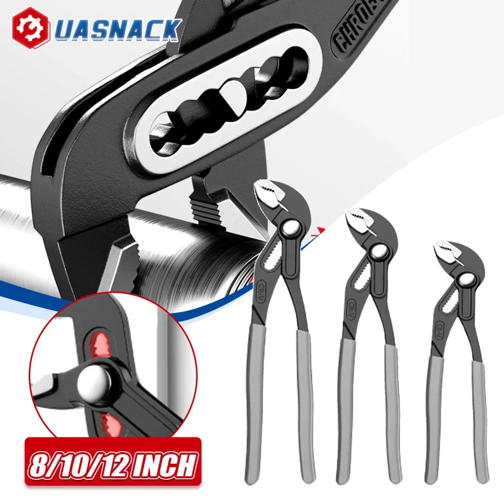 8"/10"/12" Heavy Duty Quick Pipe Wrenches Large Opening Universal Multifunctional Adjustable Water Pipe Clamp Pliers Hand Tools
8"/10"/12" Heavy Duty Quick Pipe Wrenches Large Opening Universal Multifunctional Adjustable Water Pipe Clamp Pliers Hand Tools