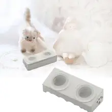 White Universal Dollhouse Double Bowl Feeder Simple Design Cat Bowl Toy Lovely for Home
White Universal Dollhouse Double Bowl Feeder Simple Design Cat Bowl Toy Lovely for Home