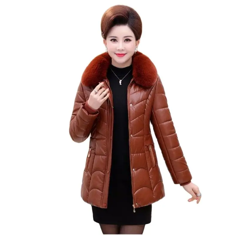 Haining Leather Women's New Polar Fleece Middle-aged And Elderly Women's Fashion Fur Coat Mother Warm Thick Coat In Winter.5XL
Haining Leather Women's New Polar Fleece Middle-aged And Elderly Women's Fashion Fur Coat Mother Warm Thick Coat In Winter.5XL