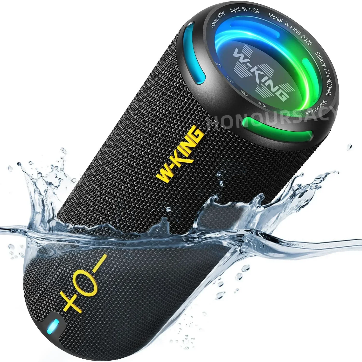 W-KING D320 Portable Waterproof High Power Wireless Bluetooth Speakers TWS Shocking 360 Stereo Column Outdoor Powerful Subwoofer
W-KING D320 Portable Waterproof High Power Wireless Bluetooth Speakers TWS Shocking 360 Stereo Column Outdoor Powerful Subwoofer