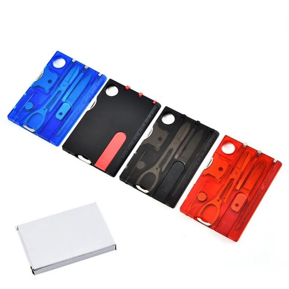 Multifunctional Survival Outdoor Tool Card Knife 12 In 1 Pocket Credit Card Camping EDC Survival Handy LED Light Magnifier
Multifunctional Survival Outdoor Tool Card Knife 12 In 1 Pocket Credit Card Camping EDC Survival Handy LED Light Magnifier