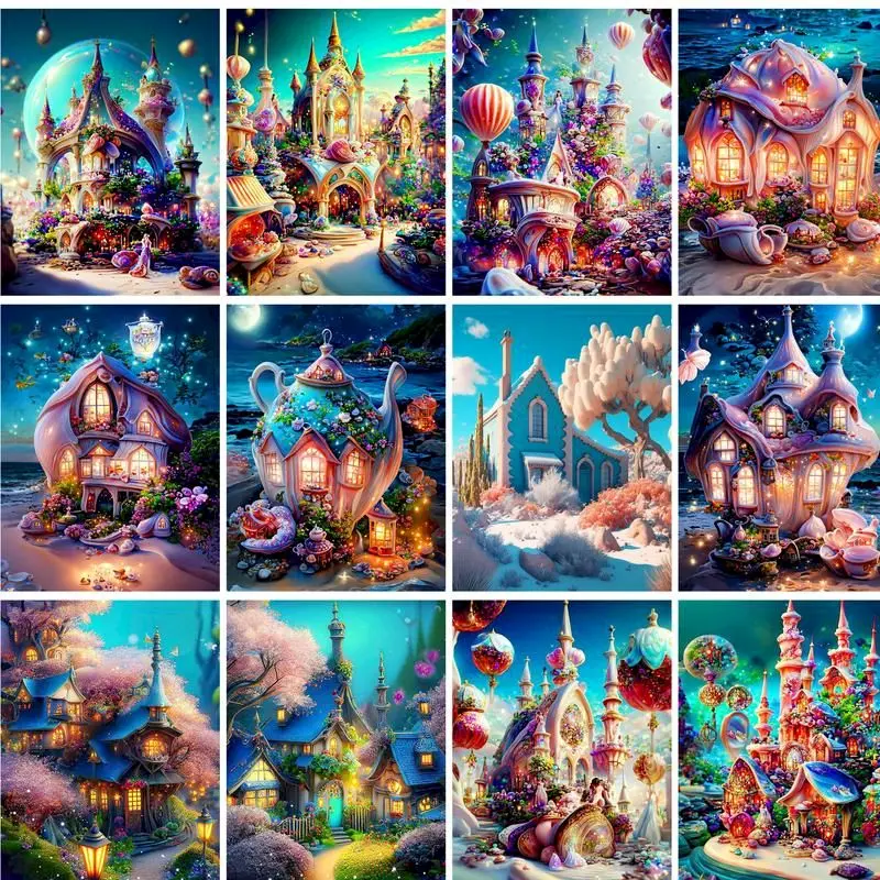 GATYZTORY Pictures By Numbers Castle Landscape Paint Canvas Coloring Oil Painting City HandPainted Home Decoration
GATYZTORY Pictures By Numbers Castle Landscape Paint Canvas Coloring Oil Painting City HandPainted Home Decoration