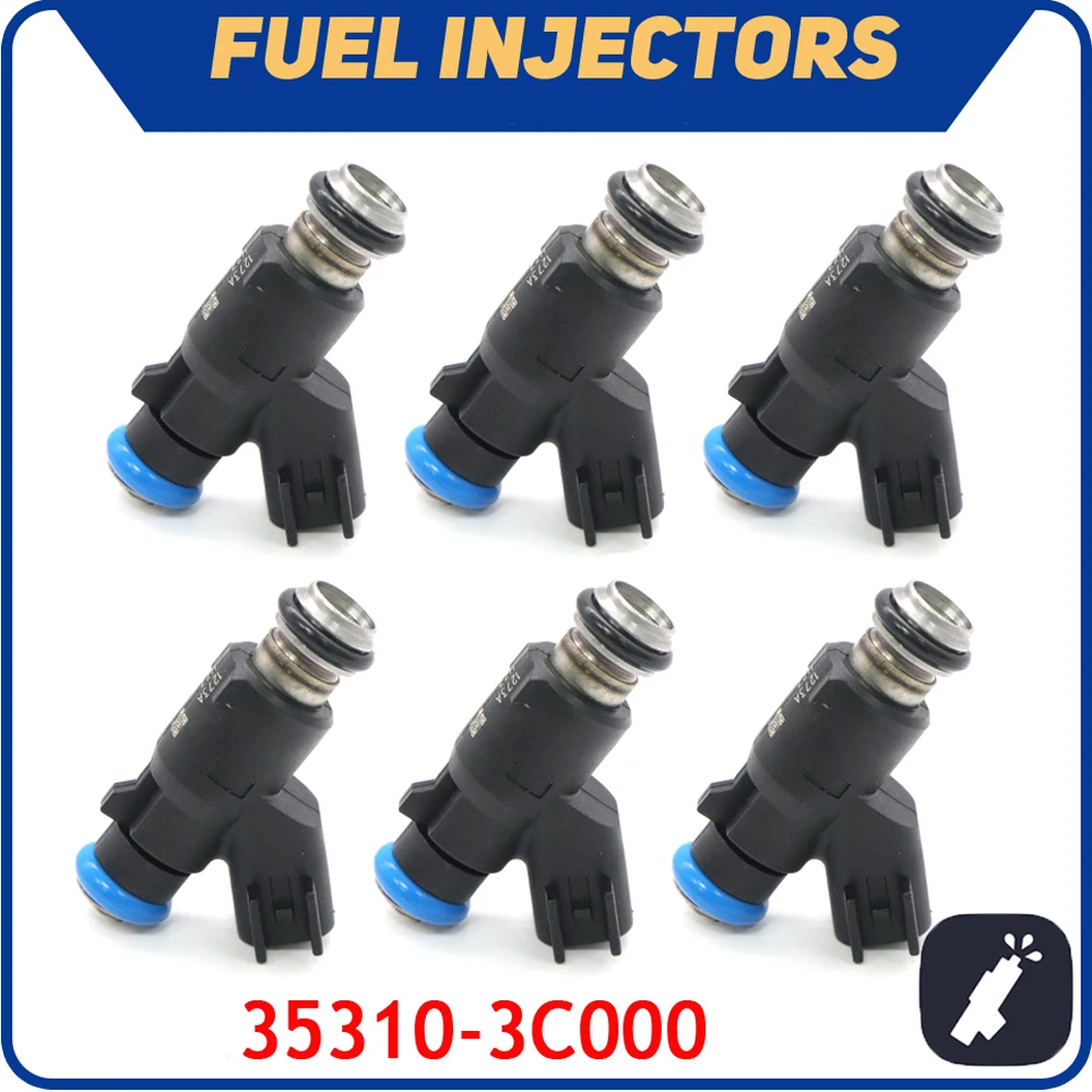 

6pcs/lot Car Fuel Injector Nozzle 35310-3C000 FOR HYUNDAI SANTA FE SONATA XG350 KIA AMANTI OPTIMA SEDONA SORENTO 353103C000