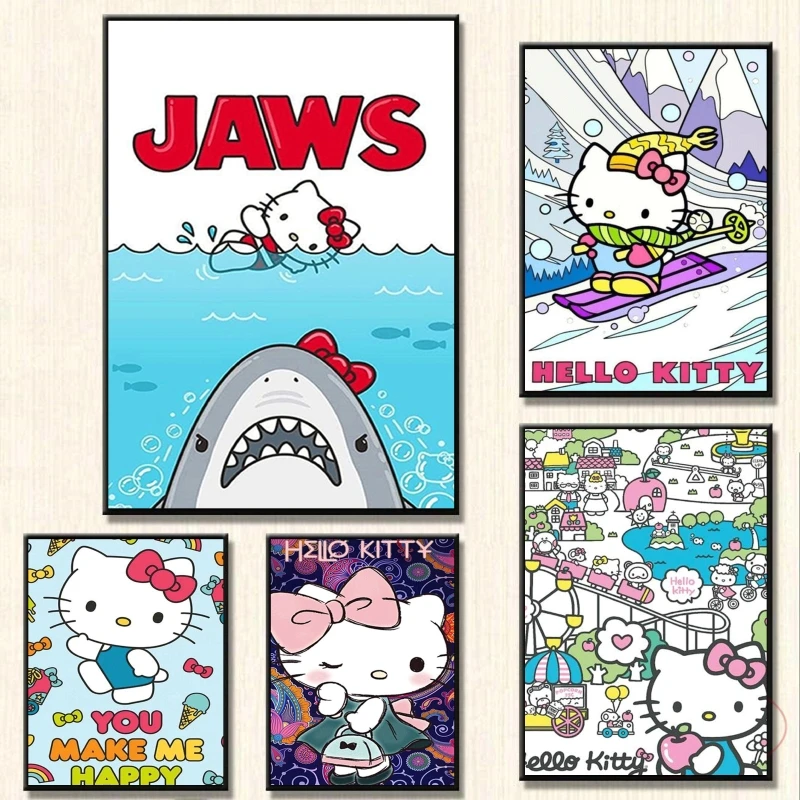 Постер и картина «hello kittys», Декор, подарки, настенные наклейки, классический Декор для детской спальни, современные модульные принты для дома
Постер и картина «hello kittys», Декор, подарки, настенные наклейки, классический Декор для детской спальни, современные модульные принты для дома