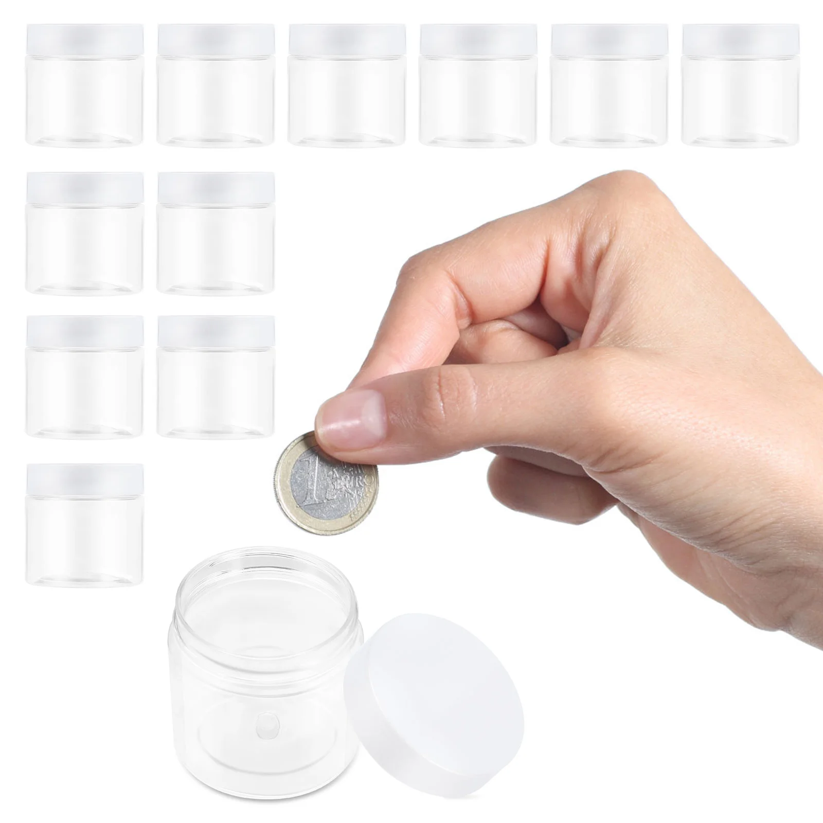 12 Pcs Craft Storage Tank Empty Jar Bottle Lotion Container Plastic Coffee Beads Cream Travel Glass Jars
12 Pcs Craft Storage Tank Empty Jar Bottle Lotion Container Plastic Coffee Beads Cream Travel Glass Jars