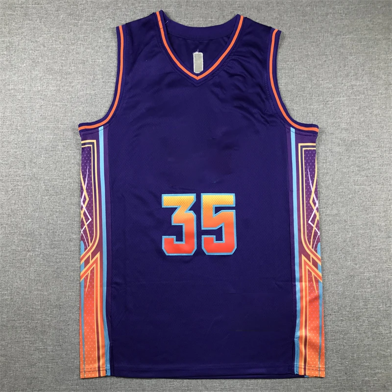 Embroidered Basketball Jersey No.35 With Patches Logo Loose Sports Training Vintage Vest Tops Mens
Embroidered Basketball Jersey No.35 With Patches Logo Loose Sports Training Vintage Vest Tops Mens
