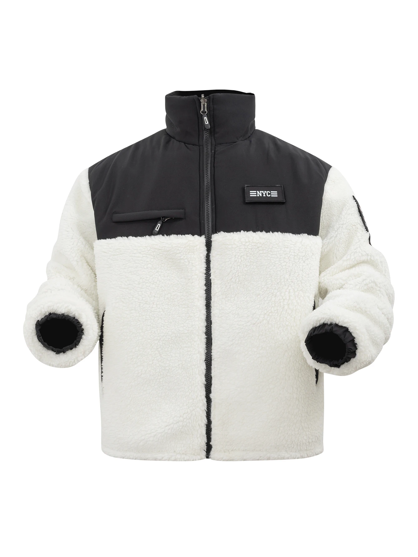 

Men's Thick Warm Reversib Fleece Jackets Casual Oversized Long Sleeve Coats Autumn&Winter Front-Zip Outerwear 24H shipped