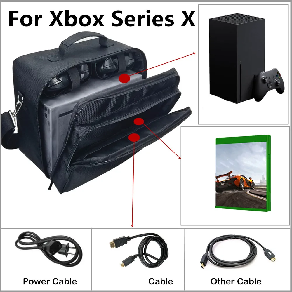 New Series X Storage Bag Portable Travel Carrying Case Handbag Shockproof Case Cover for Xbox Series X Game Console Accessories
New Series X Storage Bag Portable Travel Carrying Case Handbag Shockproof Case Cover for Xbox Series X Game Console Accessories