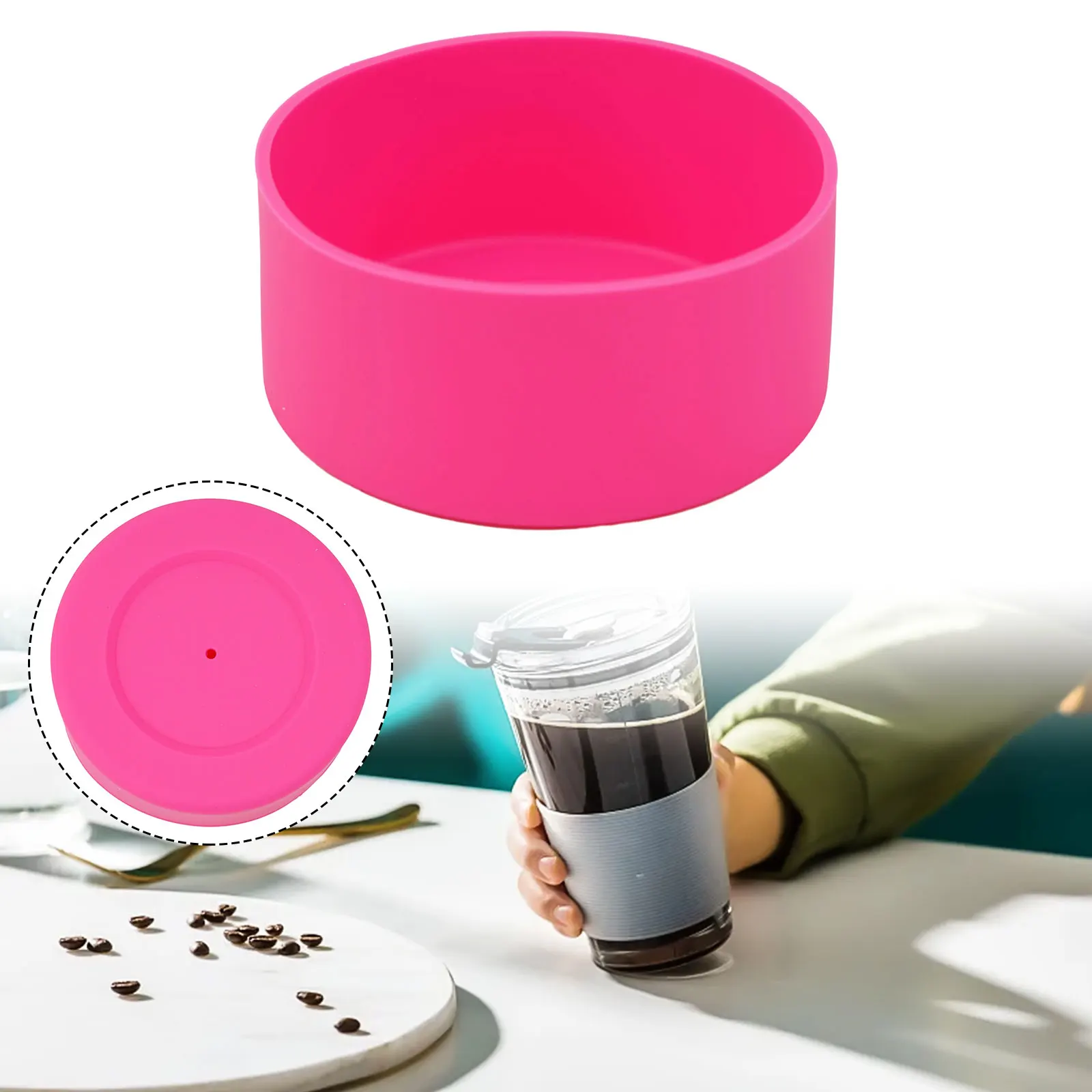 1pc Cup Sleeve 7.5/9cm Cup Cover Space Pot Silicone Cover Rubber Bottom Pad 32-40oz Water Bottle And Cup Decoration Accessories
1pc Cup Sleeve 7.5/9cm Cup Cover Space Pot Silicone Cover Rubber Bottom Pad 32-40oz Water Bottle And Cup Decoration Accessories