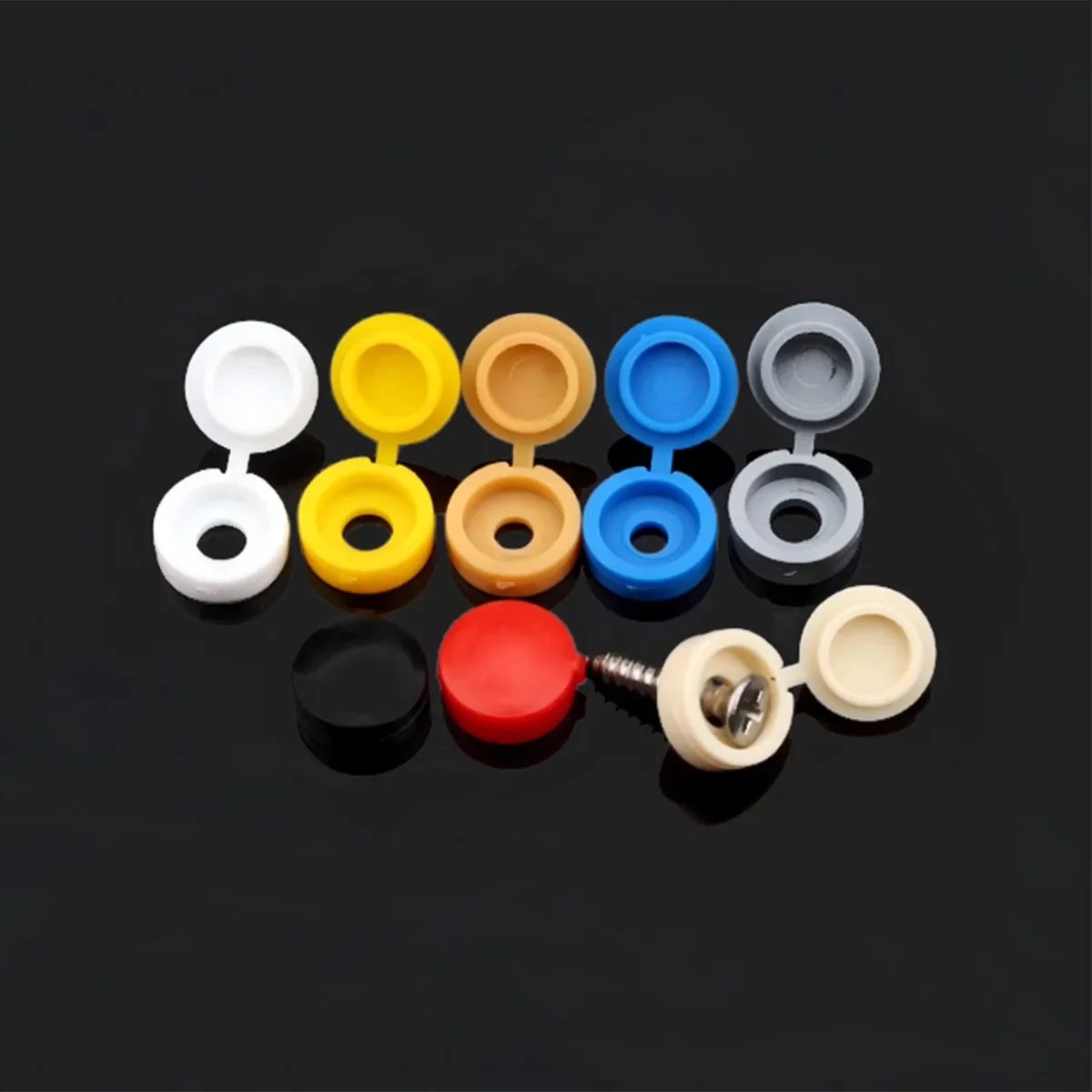 Plastic Connected Thickened Screw Decorative Cover Self Tapping Screw Protective Hole Plugs Furniture Cover Cap M4M5
Plastic Connected Thickened Screw Decorative Cover Self Tapping Screw Protective Hole Plugs Furniture Cover Cap M4M5