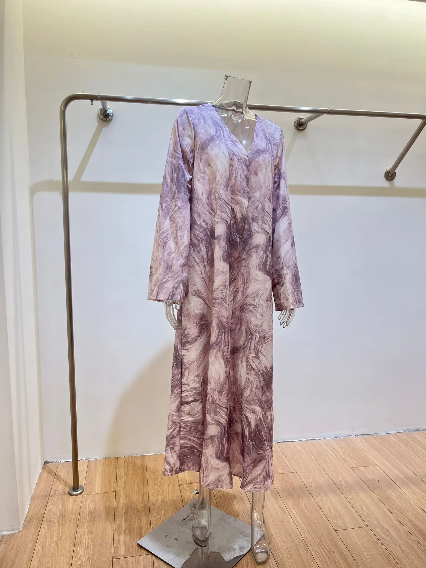 (No headscarves included)Modest Cardigan Abaya Fashion Trend Printed Women's Clothing Middle East Hot Selling 8 Sf4b3e4ff9df446fdabd977196c974b0a3