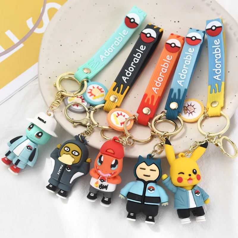Key chain 10pcs/20pcs/lot wholesale Pikachu key chain Pokemon silicone cartoon can reach duck diy doll pendant small ghost key
Key chain 10pcs/20pcs/lot wholesale Pikachu key chain Pokemon silicone cartoon can reach duck diy doll pendant small ghost key