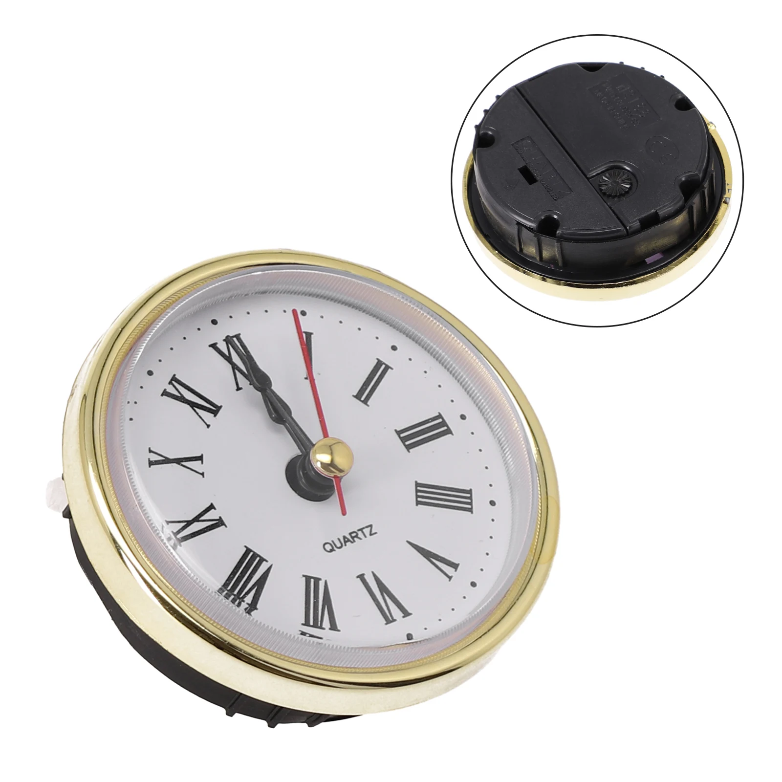 

65MM Quartz Clock Inserts Movement Insert Replacement DIY Parts Roman Numbers Home DIY Crafts Clock Mechanism Inserts