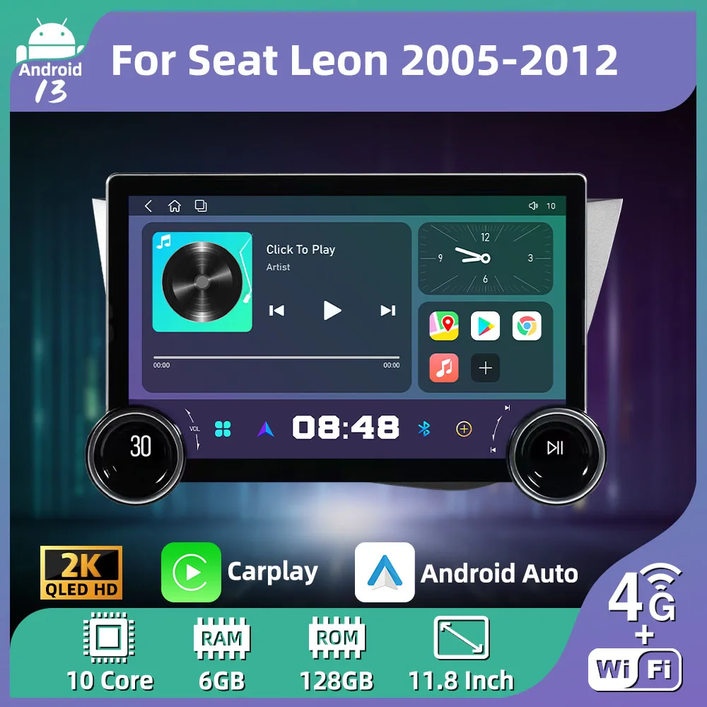 Car Multimedia Player for Seat Leon 2 MK2 2005 - 2012 2 Din Android Car Radio Stereo Navigation GPS Screen Head Unit Autoradio
Car Multimedia Player for Seat Leon 2 MK2 2005 - 2012 2 Din Android Car Radio Stereo Navigation GPS Screen Head Unit Autoradio