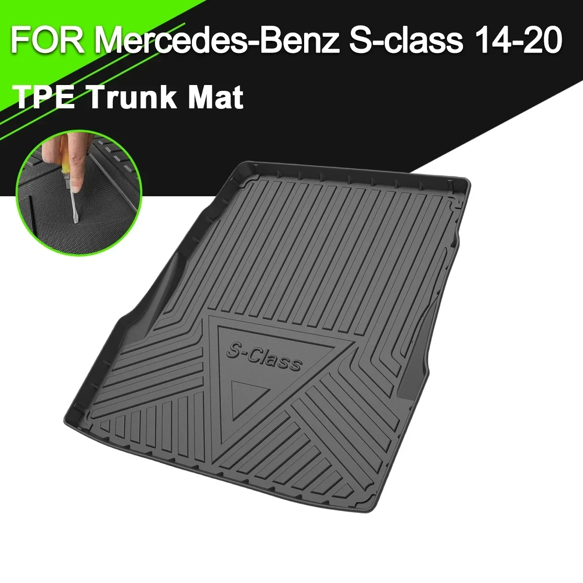 Коврик для багажника автомобиля Mercedes-Benz S Class 2014-2020 из ТПЭ, водонепроницаемый нескользящий резиновый подкладка для груза, аксессуары
Коврик для багажника автомобиля Mercedes-Benz S Class 2014-2020 из ТПЭ, водонепроницаемый нескользящий резиновый подкладка для груза, аксессуары
