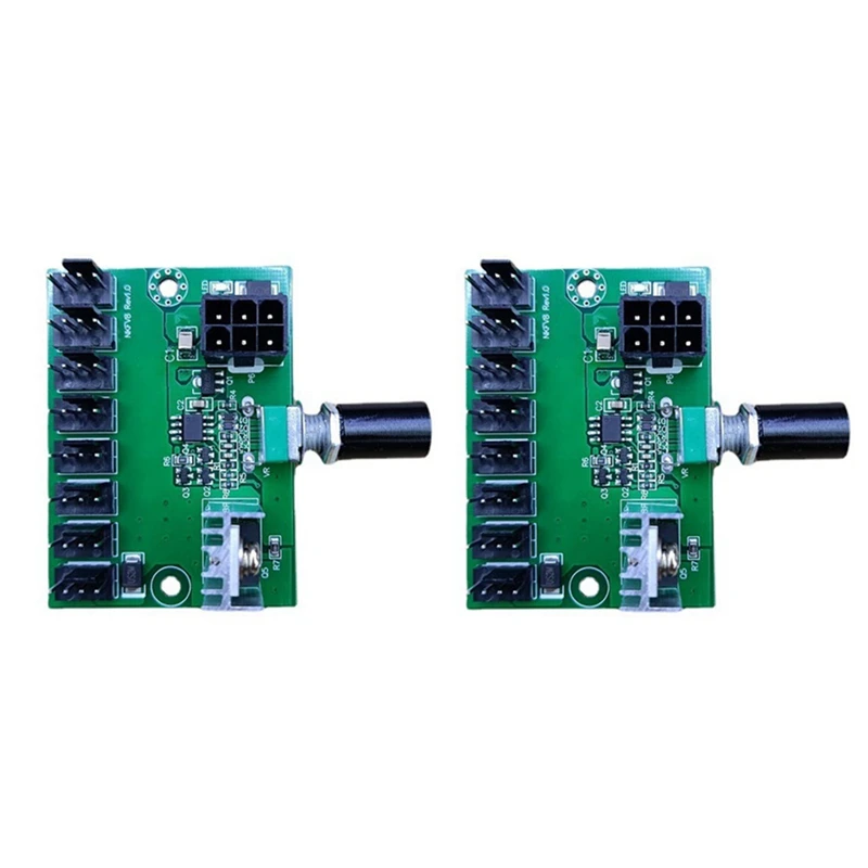 2 Pcs Computer Case 12V Miner Fan Speed Controller 8-Channel Fan Hub PWM High-Power Violent Fan Controller Regulating
2 Pcs Computer Case 12V Miner Fan Speed Controller 8-Channel Fan Hub PWM High-Power Violent Fan Controller Regulating