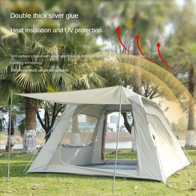 Camping Tent 3-4 5-8 Persons Cube One-Touch Tent Fishing Beige Blue Camping Supplies Automatic Lightweight Roof Top Hexagonal
Camping Tent 3-4 5-8 Persons Cube One-Touch Tent Fishing Beige Blue Camping Supplies Automatic Lightweight Roof Top Hexagonal