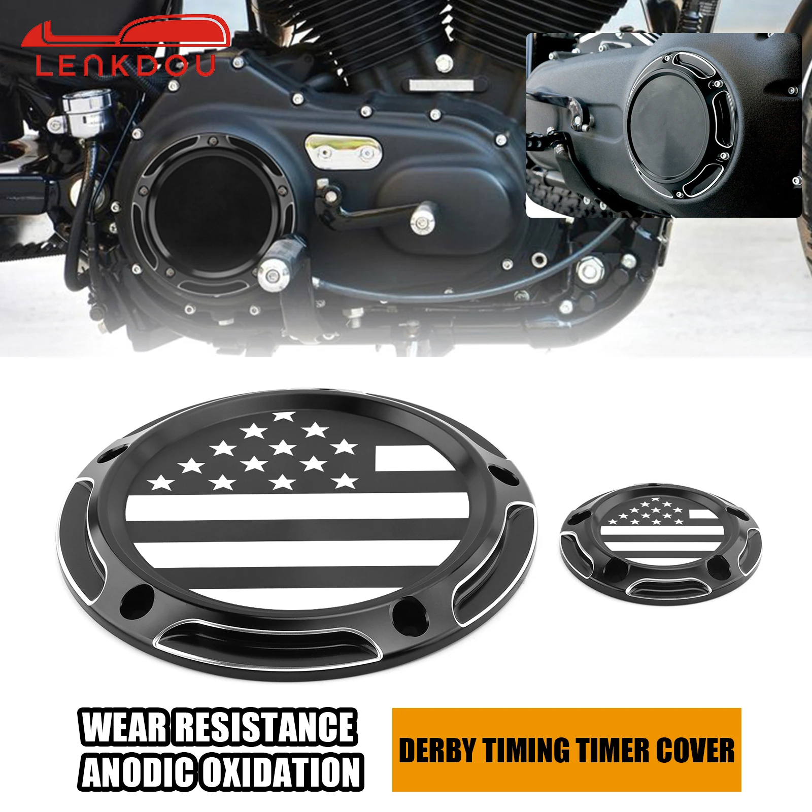 

Derby Timing Timer Clutch Cover For Harley Dyna Street Bob Low Rider Softail Fat Boy Breakout Touring Road King Electra Glide