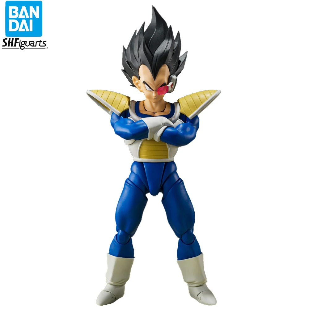 

Оригинальная новая фигурка Bandai Dragon Ball Z S.H. Фигуртс Вегета (24000 уровень мощности) 14 см эксклюзивная аниме экшн-фигурка хорошие модели игрушек