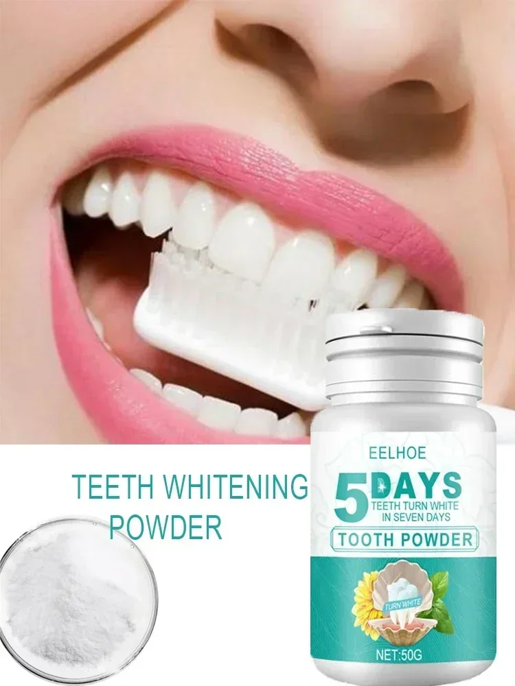 

5 Day Teeth Whitening Powder Remove Plaque Stains Toothpaste Deep Cleaning Fresh Breath Oral Hygiene Dentally Tools Teeth Care
