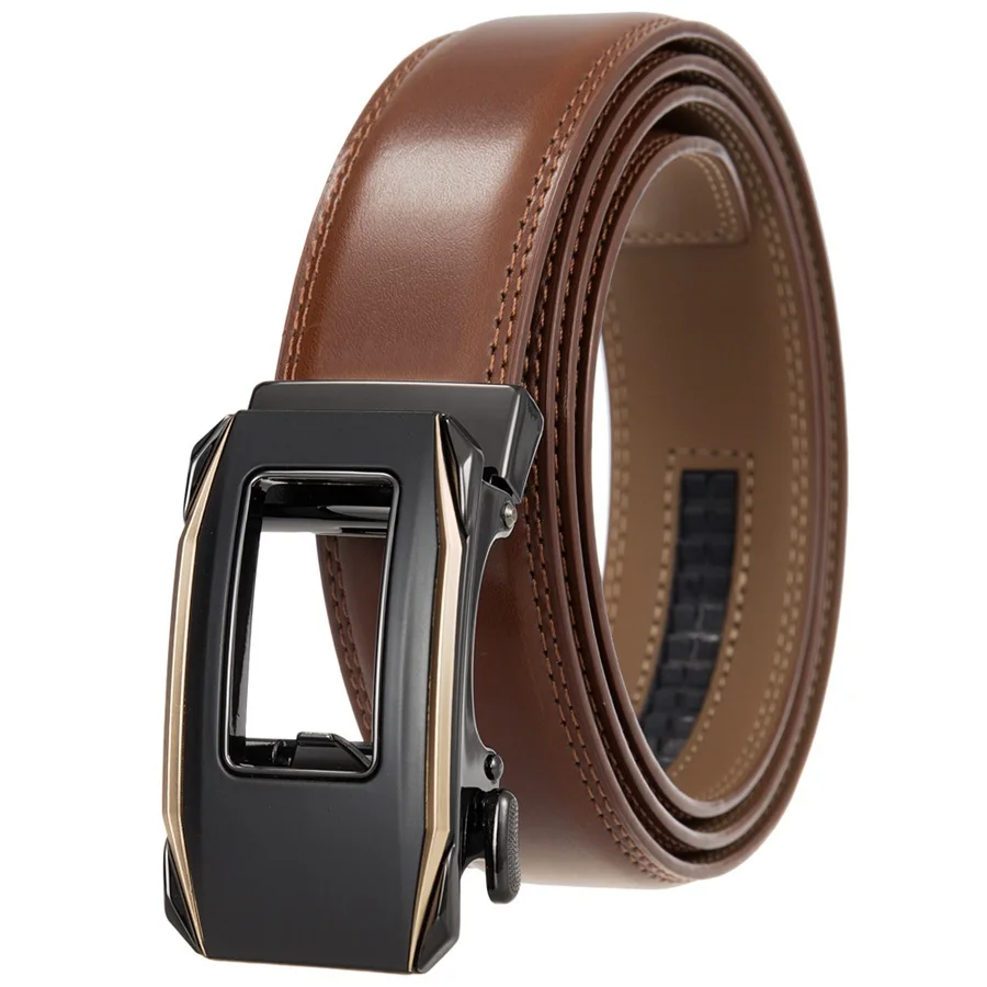 

Men Automatic Buckle Belt Male Leather Girdle Waistband Men Fashion New Agio Men Belt Length:110-125,Width:3.5cm