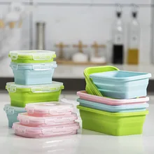 Silicone Bento Box Refrigerator Storage Crisper Container Set Folding Microwave Silicone Lunch Box
Silicone Bento Box Refrigerator Storage Crisper Container Set Folding Microwave Silicone Lunch Box
