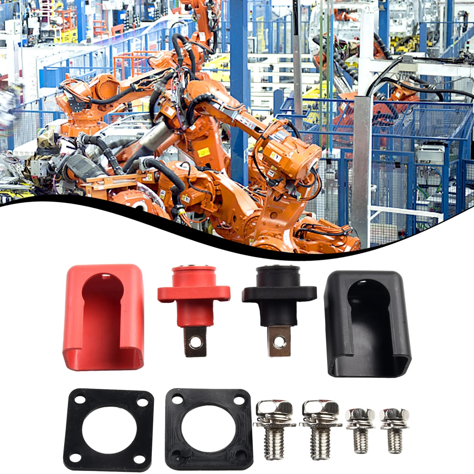 2pcs Battery Connector 150A Copper Lithium Battery Terminal 1 Core Energy Storage AC500V Terminal Power Tools Accessories
2pcs Battery Connector 150A Copper Lithium Battery Terminal 1 Core Energy Storage AC500V Terminal Power Tools Accessories