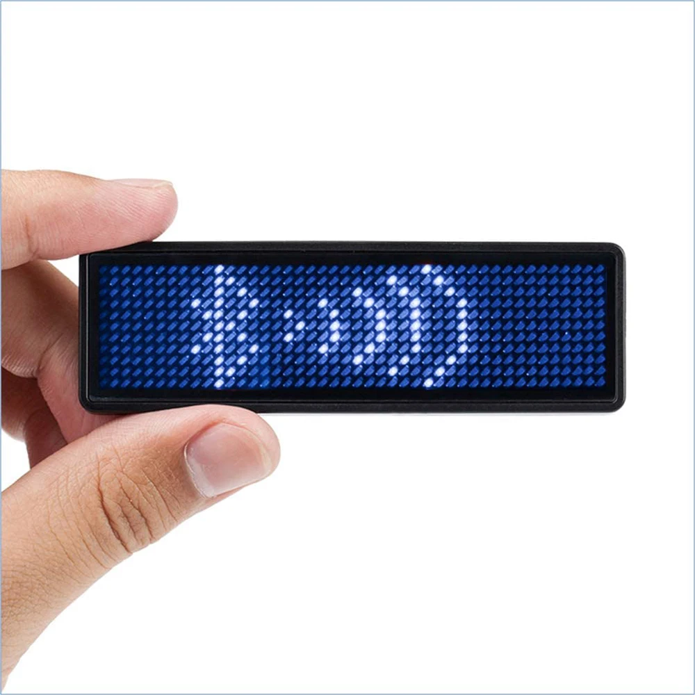 

Programmable Multi-language Scrolling Message Board Multi-program LED Display LED Name Tag Digital LED Badge LED Name Badge